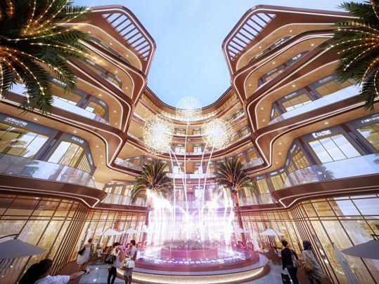 High-rise facade rendering